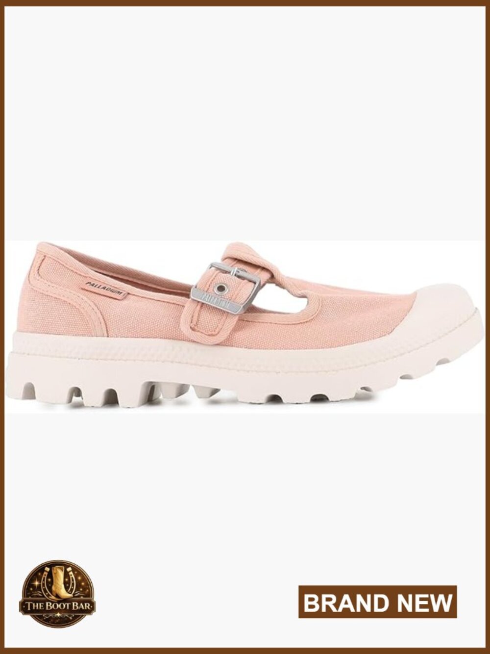 Washed Canvas Mary Jane Flat - Cushioned Insole - Buckle Closure